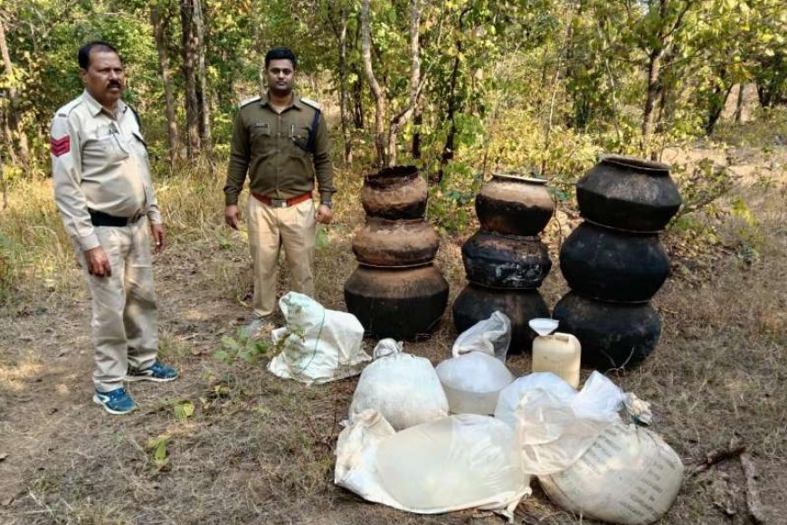 300-लीटर-महुआ-शराब-व-3600-किलो-लाहन-जब्त