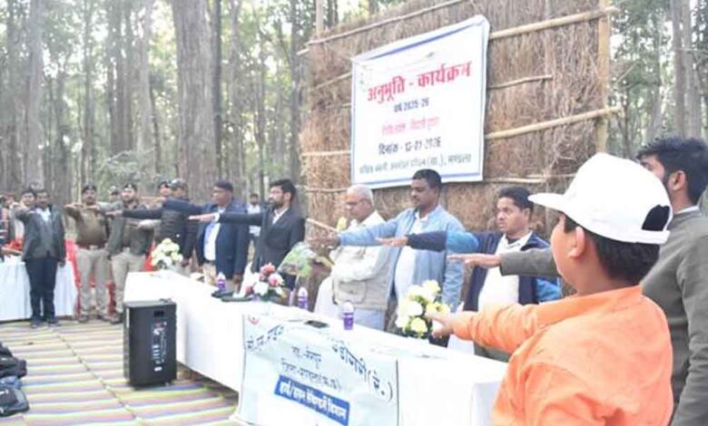 इको पर्यटन क्षेत्र गिदली घुघरा में अनुभूति कार्यक्रम में विद्यार्थियों ने प्रकृति से सीखा जीवन का पाठ