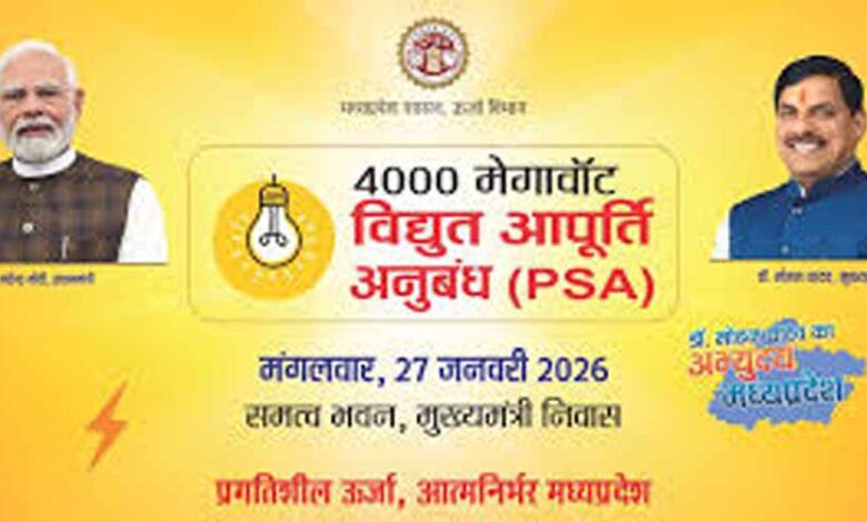 ऊर्जा आत्मनिर्भरता की दिशा में बड़ा समझौता, मुख्यमंत्री डॉ. यादव की उपस्थिति में 4000 मेगावॉट के एमओयू