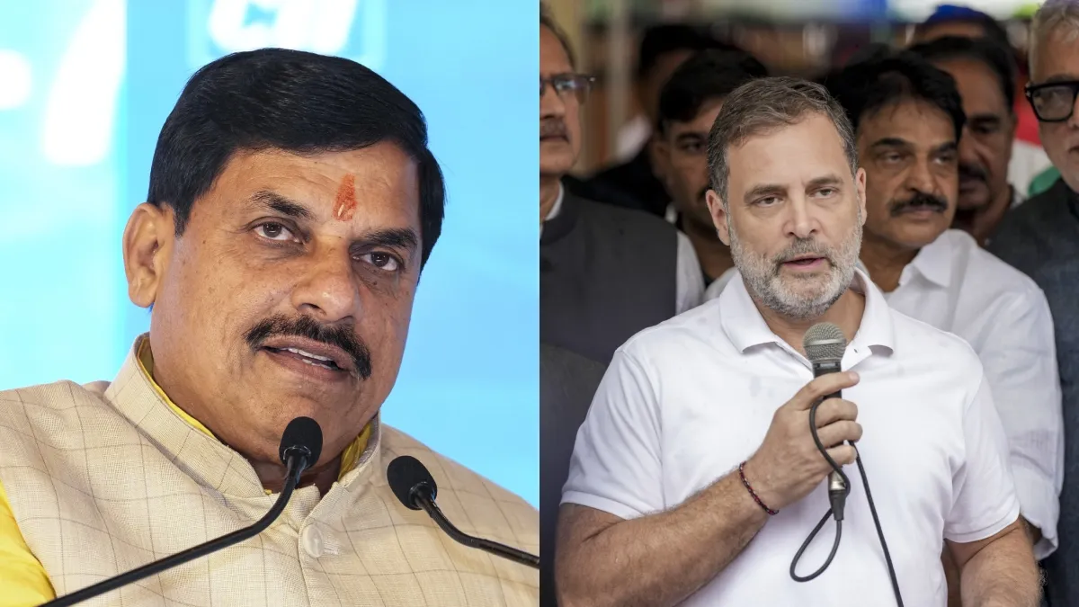 राहुल गांधी पर CM मोहन यादव का तीखा हमला, बोले- ‘ऐसा लगता है पाकिस्तान से आकर राजनीति कर रहे हैं’